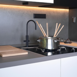 Utilisation de matériaux anti-bactériens pour une cuisine hygiénique Orgelet